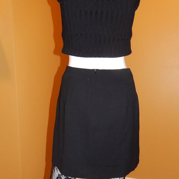 Bebe size 2P  BLACK SHORT SEXY Skirt - Picture 7 of 10